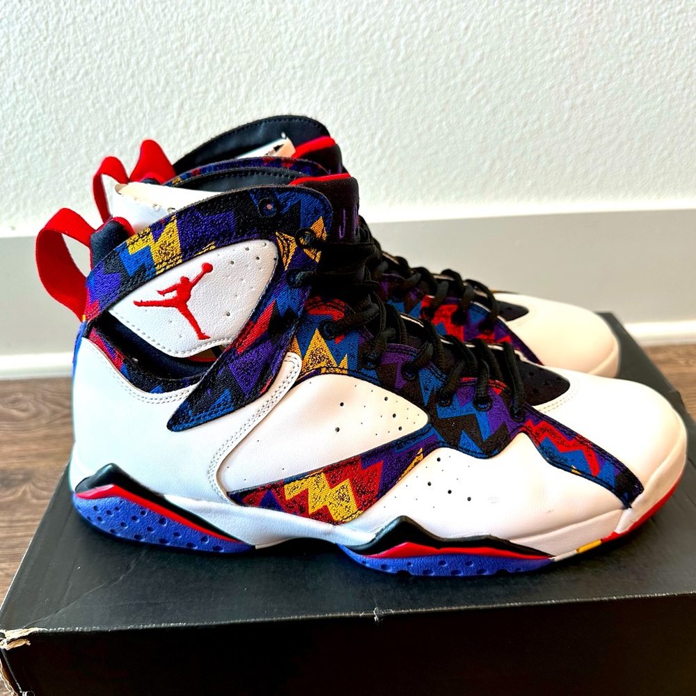 Nike Air Jordan 7 Retro Sweater - Men's Size 10 - McDonalds Ugly Nothing But Net